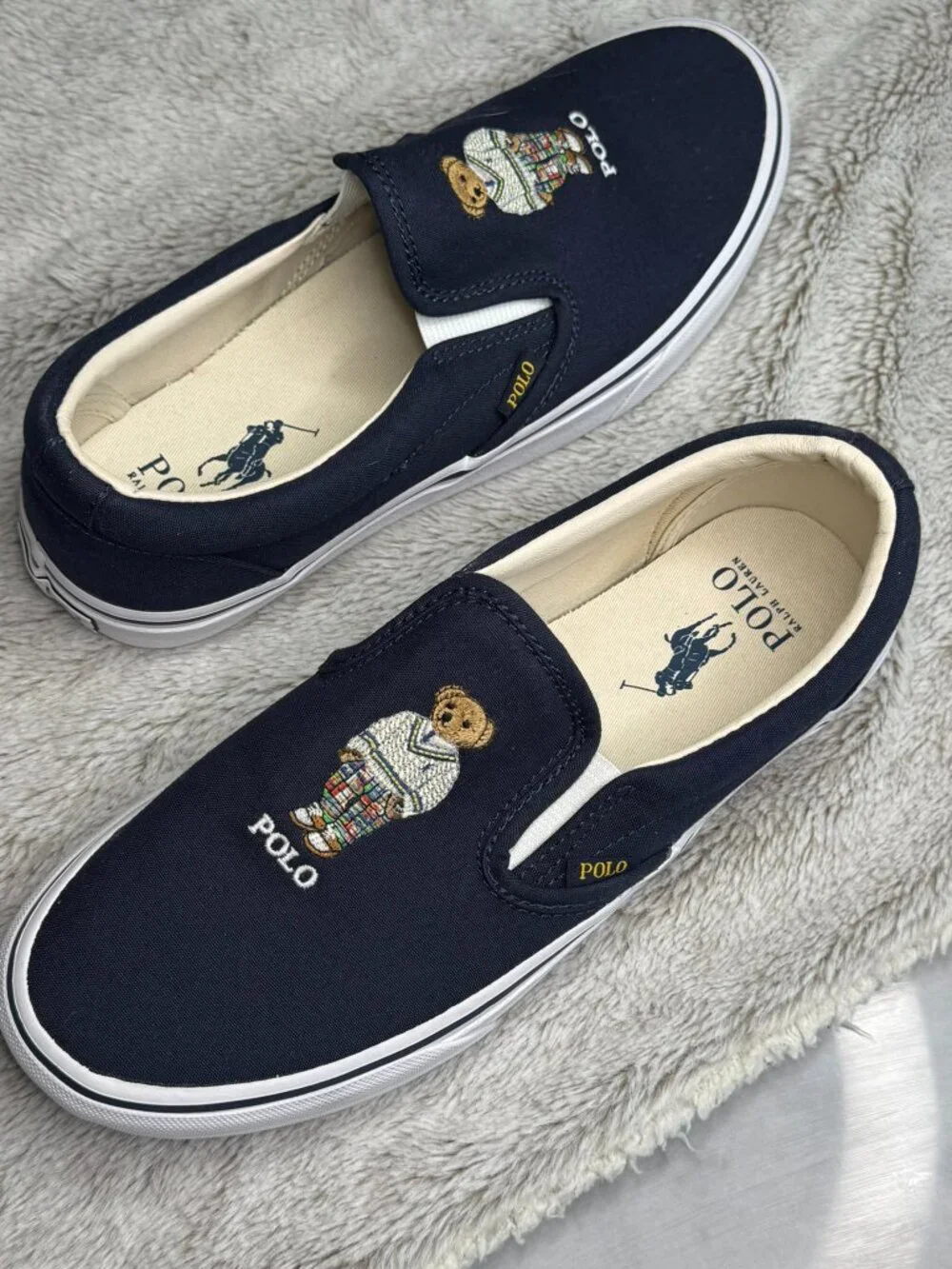 POLO RALPH LAUREN Keaton Slip-On Sneaker Navy Men Size 8